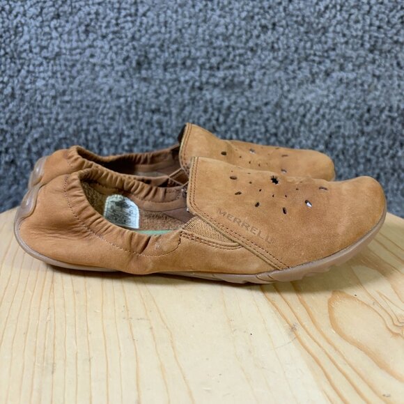 Merrell Barefoot Life Zest Glove Flats Womens Size 5.5 Tan Slip On Vibram Shoes - Picture 3 of 9